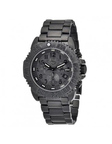 Luminox 3182.BO Men's Sea Steel Colormark Chronograph 3180 Black Dial Dive Watch pas cher 