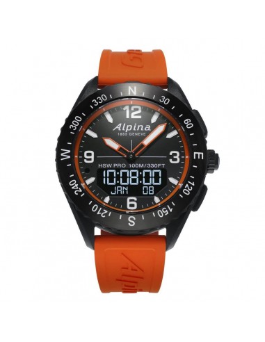 Alpina Men's Strap Smartwatch - AlpinerX HSW Compass Orange Rubber | AL-283LBO5AQ6 Véritable concentré