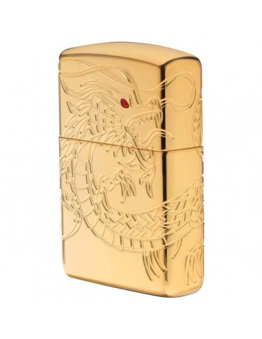 Zippo Windproof Pocket Lighter - Armor Asian Dragon High Polish Gold Plate | 29265 2023