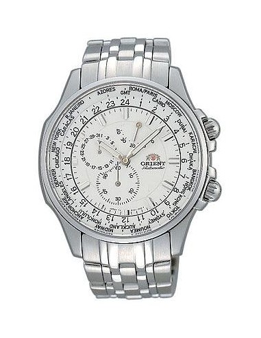 Orient Men's Sapphire Automatic World Timer CEY04003W votre