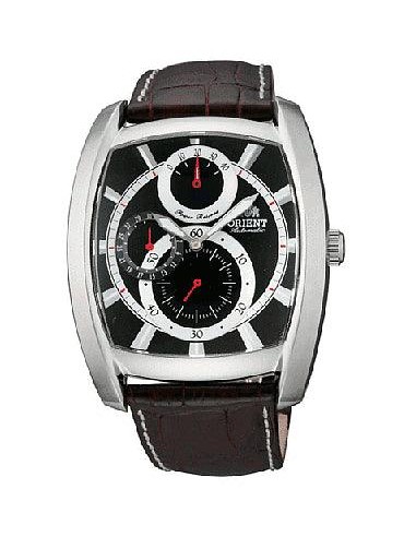 Orient Men's Automatic Power Reserve Leather Strap Watch CEZAD004B offre 