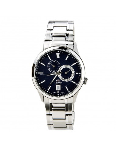 Orient ET0K002D Men's Cosmos Stainless Steel Bracelet Blue Dial Automatic Watch en stock