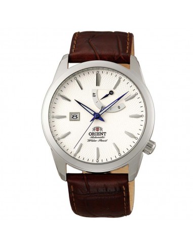 Orient FD0E002W Men's Millenium Automatic White Dial Leather Strap Power Reserve Watch acheter