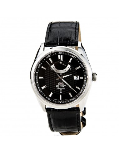 Orient FFD0F002B Men's Vintage Black Dial Power Reserve Leather Strap Automatic Watch Les magasins à Paris et en Île-de-France