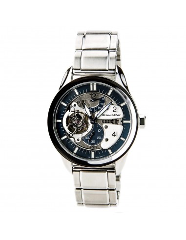 Orient FH03001D Men's Retro Future Motorcycle Skeleton Blue Dial Automatic Watch destockage