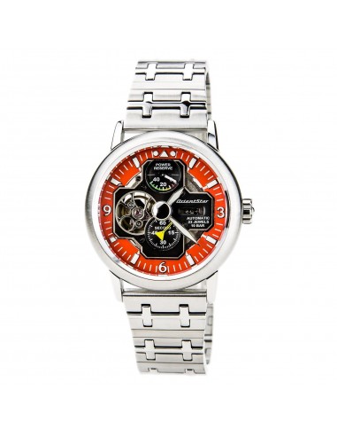 Orient FH04001M Men's Retro Future Airplane Semi Skeleton Orange Dial Watch vous aussi creer 