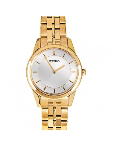 Seiko SFQ822P1 Women's Silver Dial Yellow Gold Steel Bracelet Watch prix