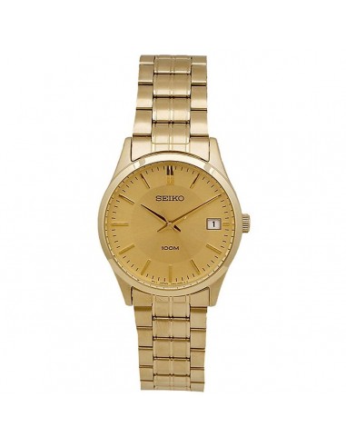 Seiko SGEF04 Men's Dress Gold Tone Dial Yellow Gold Steel Bracelet Watch 2 - 3 jours ouvrés.