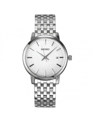 Seiko SGEF87P1 Men's Silver Tone Dial Stainless Steel Bracelet Watch s'inspire de l'anatomie humaine