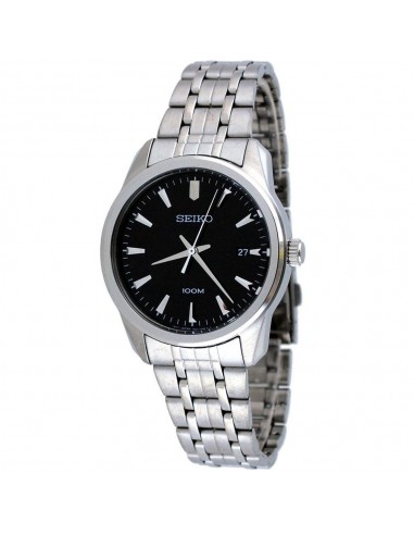 Seiko SGEG05 Men's Casual Black Dial Stainless Steel Bracelet Analog Watch le concept de la Pate a emporter 