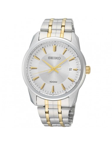 Seiko SGEG07P1 Men's Silver Dial Two Tone Stainless Steel Bracelet Watch Le MVP de beaucoup