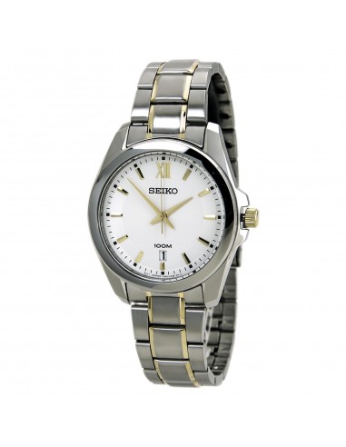 Seiko SGEG63 Men's White Dial Two Tone Stainless Steel Bracelet Date Watch Profitez des Offres !