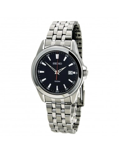 Seiko SGEG87 Men's Blue Dial Stainless Steel Bracelet Quartz Watch Faites des économies