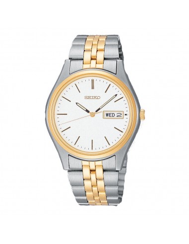 Seiko SGF524 Men's Gold Tone Bezel White Dial Two Tone Bracelet Watch suggérées chez