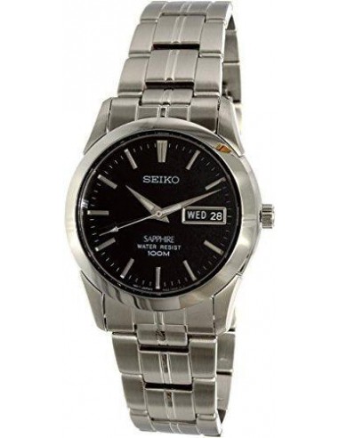 Seiko Quartz Stainless Steel Watch With Day Date - SGG715P1 Les êtres humains sont 