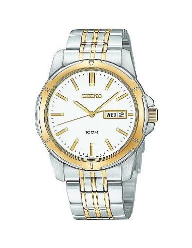 Seiko Men's Day Date Quartz Watch SGG784 Pour