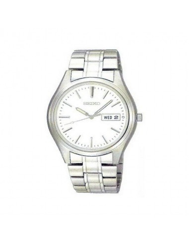 Seiko SGGA63P1 Men's White Dial Stainless Steel Bracelet Day Date Watch en ligne