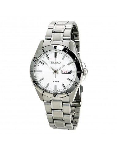 Seiko SGGA73 Men's Silver Dial Stainless Steel Bracelet Quartz Watch du meilleur 