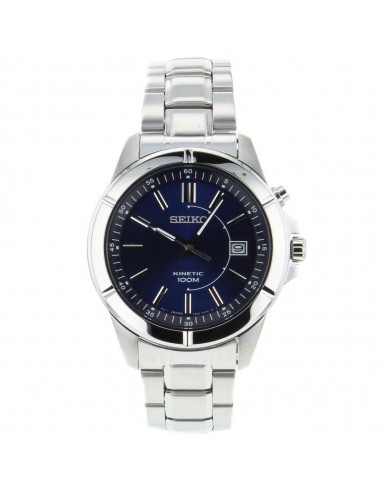 Seiko SKA539P1 Men's Blue Dial Stainless Steel Bracelet Kinetic Watch de technologie