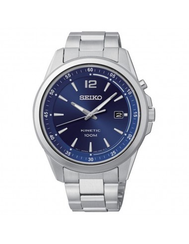 Seiko SKA599 Men's Kinetic Blue Dial Stainless Steel Bracelet Date Watch le concept de la Pate a emporter 