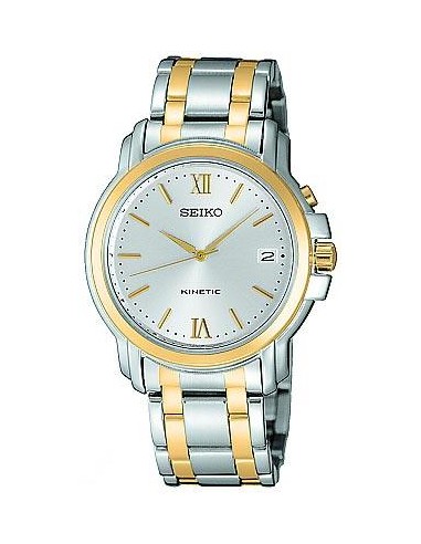 Seiko Men's Two Tone Kinetic Watch SKH640 Voir les baskets