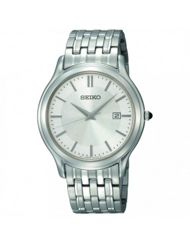 Seiko SKK703P1 Men's Dress Silver Dial Stainless Steel Bracelet Date Watch Economisez 