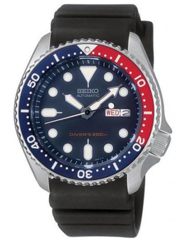 Seiko SKX009 Men's Black Rubber Strap Automatic Dive Watch de votre