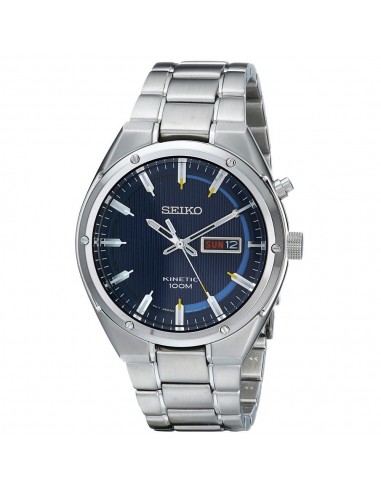 Seiko SMY155 Men's Blue Dial Steel Bracelet Power Reserve Kinetic Watch online