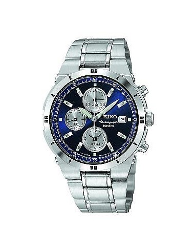 Seiko Men's Bracelet Alarm Chronograph SNA695 En savoir plus