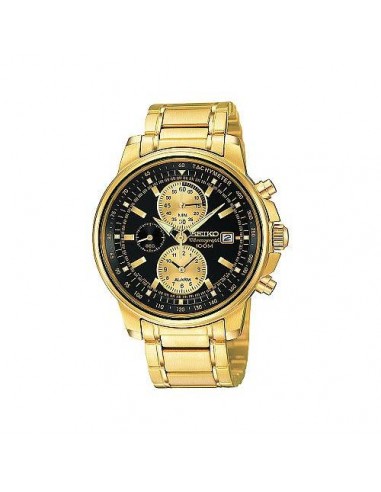 Seiko Men's Gold Plated Alarm Chronograph Watch SNAB64 vente chaude votre 