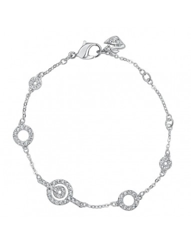 Swarovski Women's Purity Rhodium-Plated Clear Crystal Chain Bracelet, 6" Length | 1121075 acheter