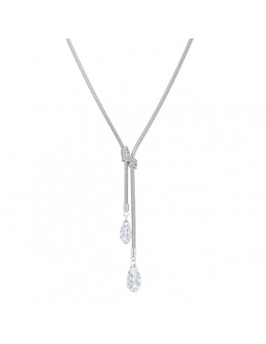 Swarovski Women's Gillian Rhodium-Plated Y-Shaped Clear Crystal Necklace, 15-3/4" Length | 678189 l'achat 