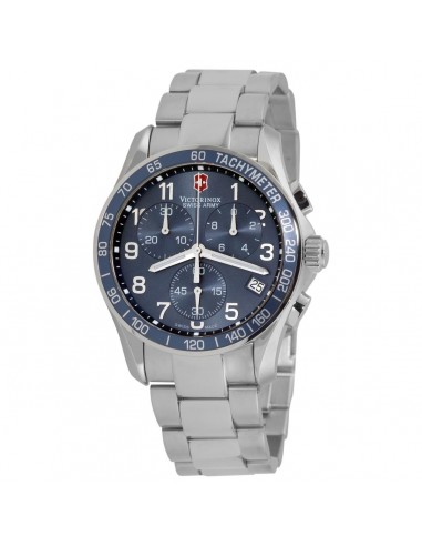 Swiss Army 241120 Men's Chrono Classic Blue Dial Stainless Steel Bracelet Watch À commander