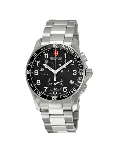 Swiss Army 241122 Men's Chrono Classic Black Dial Stainless Steel Bracelet Watch Comparez et commandez 