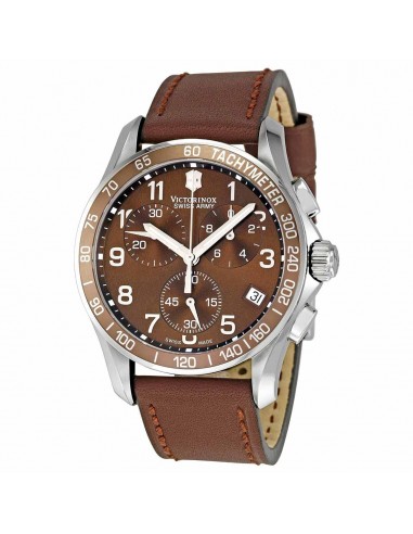 Swiss Army 241151 Men's Chrono Classic Brown Dial Brown Leather Strap Watch Toutes les collections ici