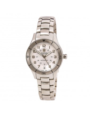 Swiss Army 241189 Women's Ambassador Clous De Paris Silver Dial Steel Bracelet Automatic Watch pas cheres