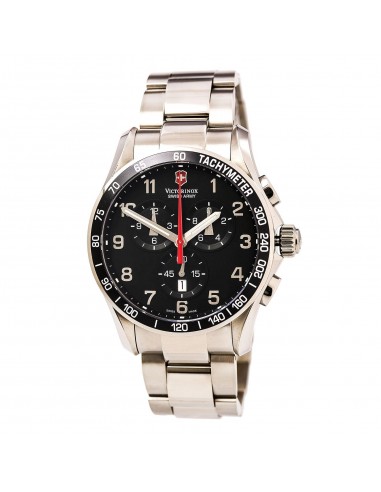 Swiss Army 241261 Men's Chrono Classic XLS Black Dial Stainless Steel Bracelet Watch ouvre sa boutique