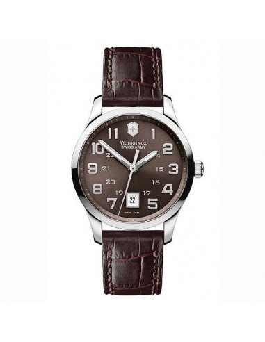 Swiss Army 241323 Men's Classic Alliance Swiss Brown Leather Strap Brown Dial Watch prix pour 