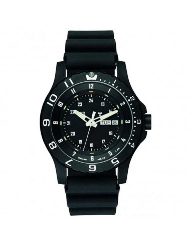 Traser 100325 Men's P6600 Type 6 MIL-G Military Black Dial Rubber Strap Dive Watch 2023