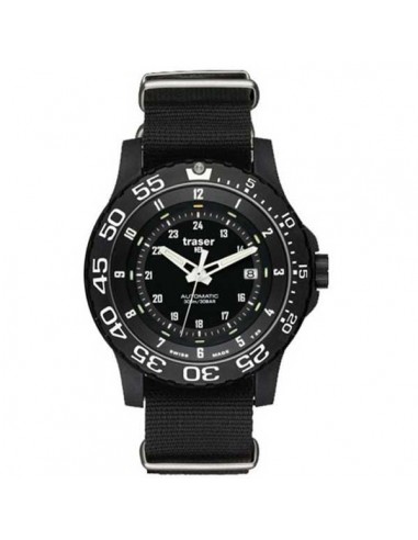 Traser P6600.4A8.13.01 Men's Swiss Made Black Resin Nylon Strap Automatic Watch livraison et retour toujours gratuits