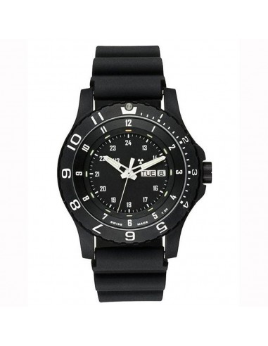 Traser P6600.91F.13.01 Men's Titanium Black Dial Rubber Strap Dive Watch Livraison rapide