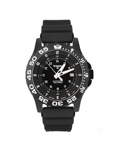 Traser P6600.9A8.13.01 Men's Automatic Pro Black Dial Rubber Strap Dive Watch suggérées chez