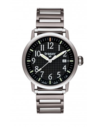 Traser T 4102 Men's Classic Basic Black Watch en ligne des produits 