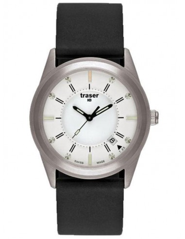 Traser T4302.84C.E3A.08 White Dial Black Rubber Strap Tritium Watch Comment ça marche