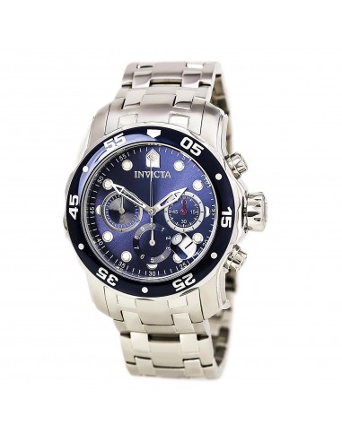 Invicta Men's Pro Diver Chronograph Watch - Quartz Blue Dial Steel Bracelet | 0070 meilleur choix