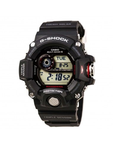 Casio Men's G-Shock Rangeman Tough Solar Black Resin Strap Digital Grey Dial Dive Watch | GW9400-1 la colonne vertébrale