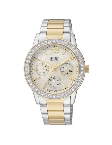 Citizen ED8094-52N Women's Quartz Swarovski Crystal MOP Dial Two Tone Steel Watch s'inspire de l'anatomie humaine