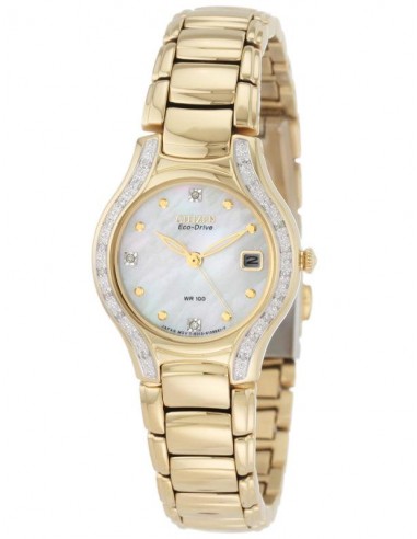 Citizen EW0972-55D Women's Silhouette Diamond Eco Drive Gold Tone Watch Comparez plus de prix