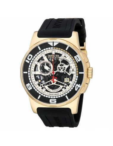 Invicta Men's Reserve Chronograph Watch - Sea Vulture Skeleton Dial Black Strap meilleur choix