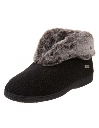 Acorn Women's Slipper - Chinchilla Bootie II Faux Fur, Black | A11043 50-70% off 